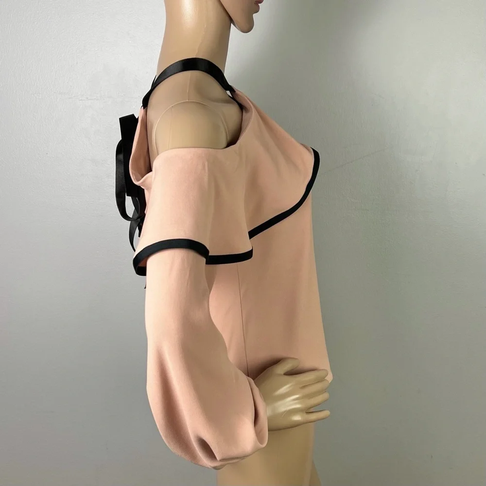 NEW ALEXIS REVOLVE PINK COLD-SHOULDER TOP - Picture 5 of 8